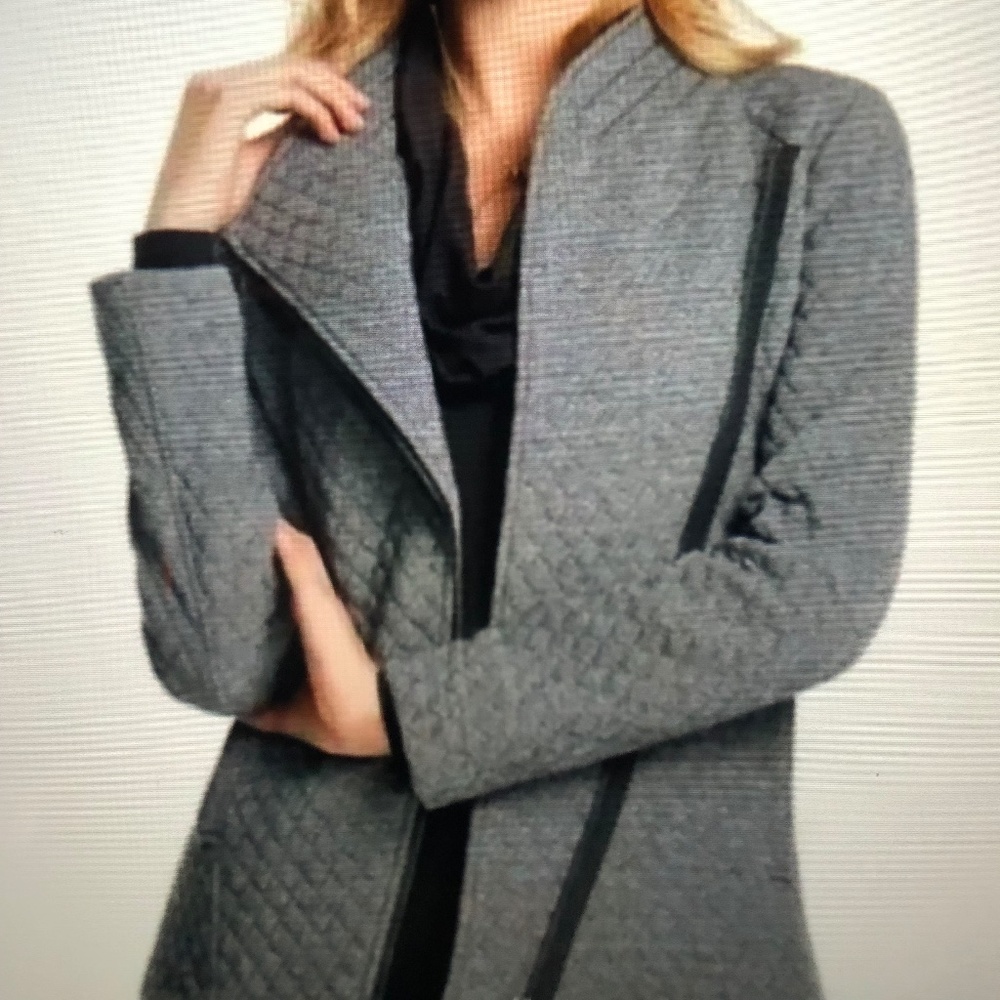 Cabi Quilted Herringbone Moto Jacket‎